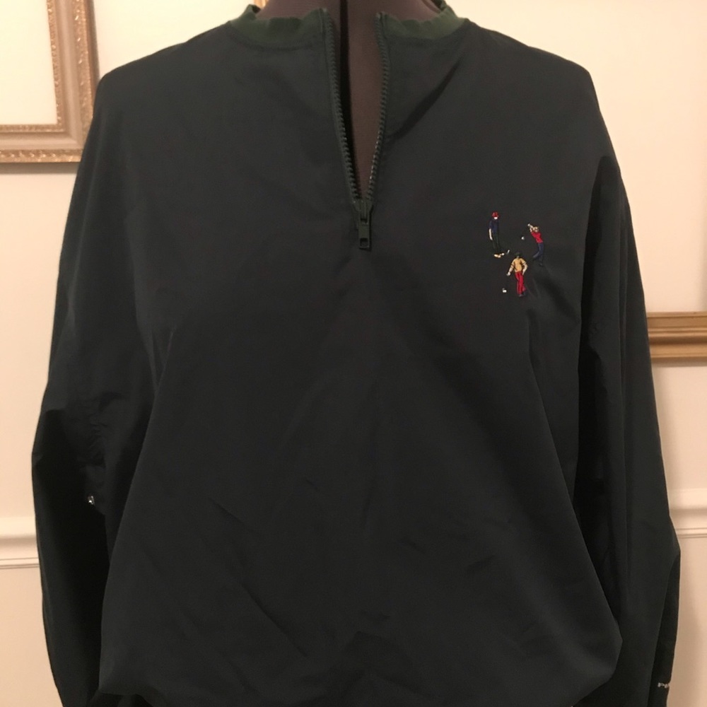 Hunter Green Men’s Quarter Zip Golf Jacket